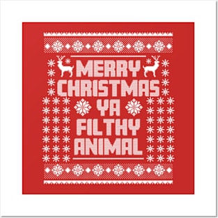 Merry Christmas Ya Filthy Animal Posters and Art